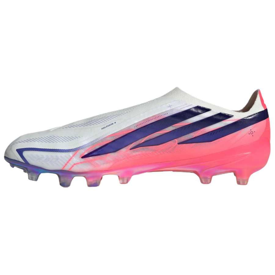 Adidas Adidas F50 Soccer Shoes Unisex Low Top White/Solar Purple/Swirl Neon Red