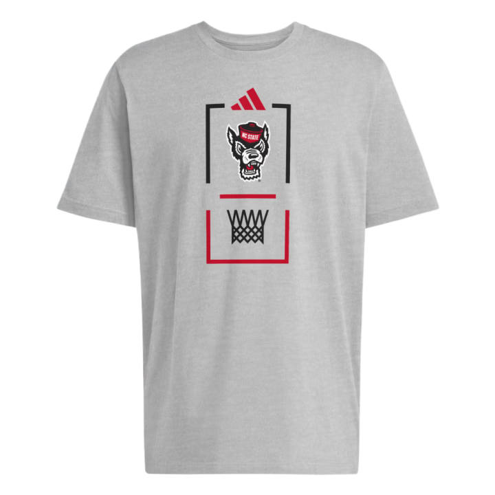 Adidas Adidas Sportswear T Shirts Men's Medium Gray Heather/Multicolor Crew Neck
