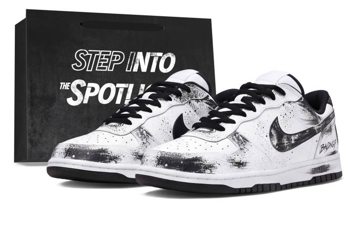 Nike Nike Big Skateboard Shoes Unisex Low Top Black/Gray/White