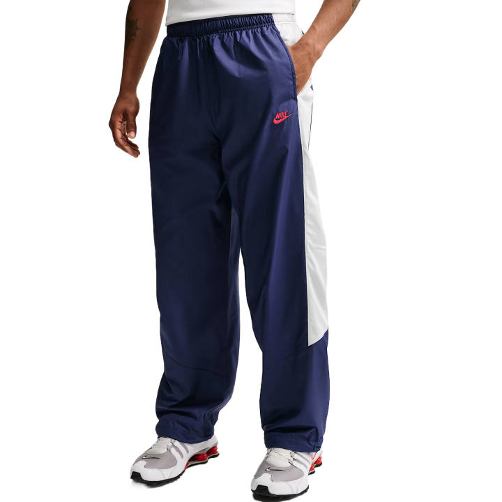 Nike Nike WINDRUNNER Casual Pants Men's Blue Void/Peak White/Light Red Moderate