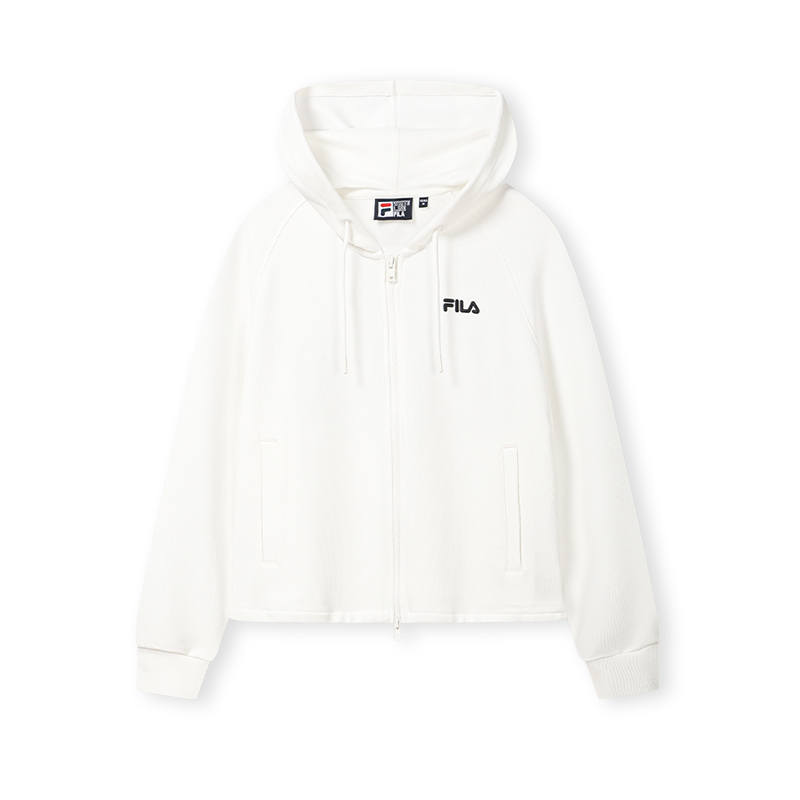 FILA ORIGINALE Knitwear Women's Cloud White Hooded Non Detachable Moderate Other