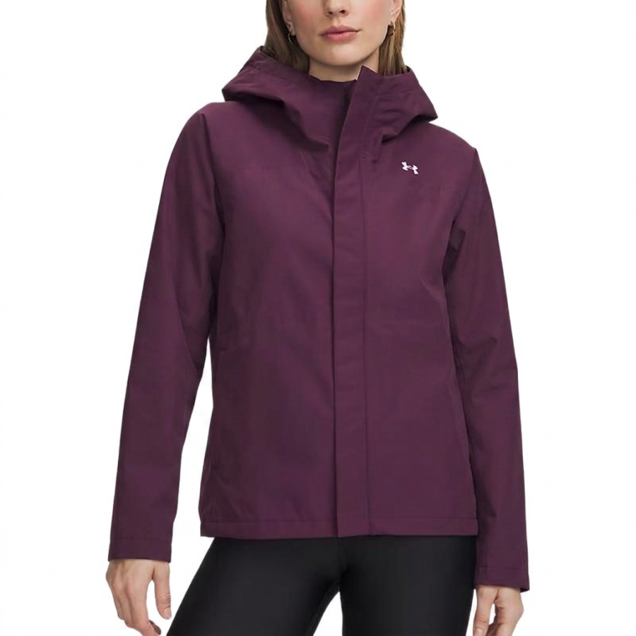 Under Armour Jackets Women's Purple Echo/White Hooded Non Detachable Moderate