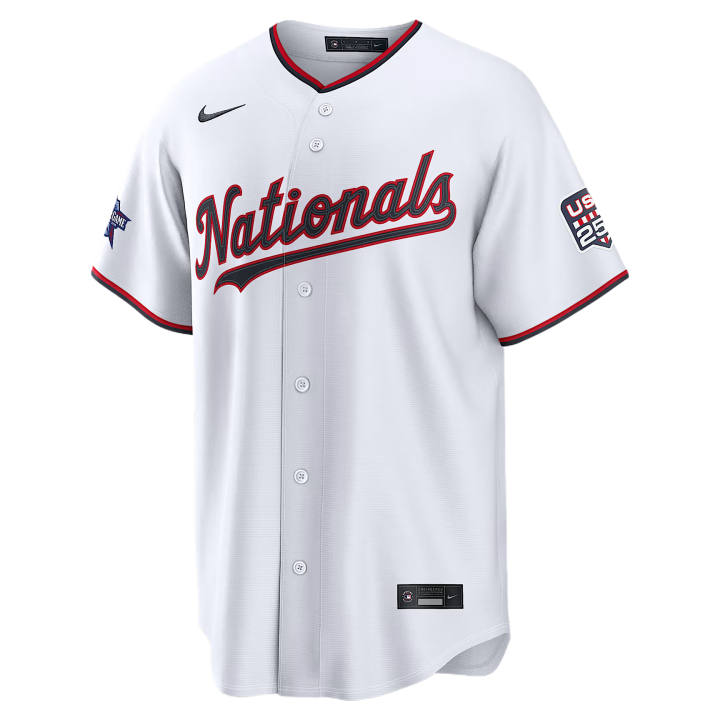 Nike Nike Baseball Jerseys Men's White V Neck Moderate