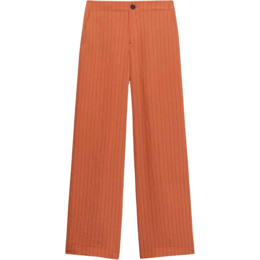 ZARA Casual Pants Women's Ochre Red Moderate Straight Fit Pants