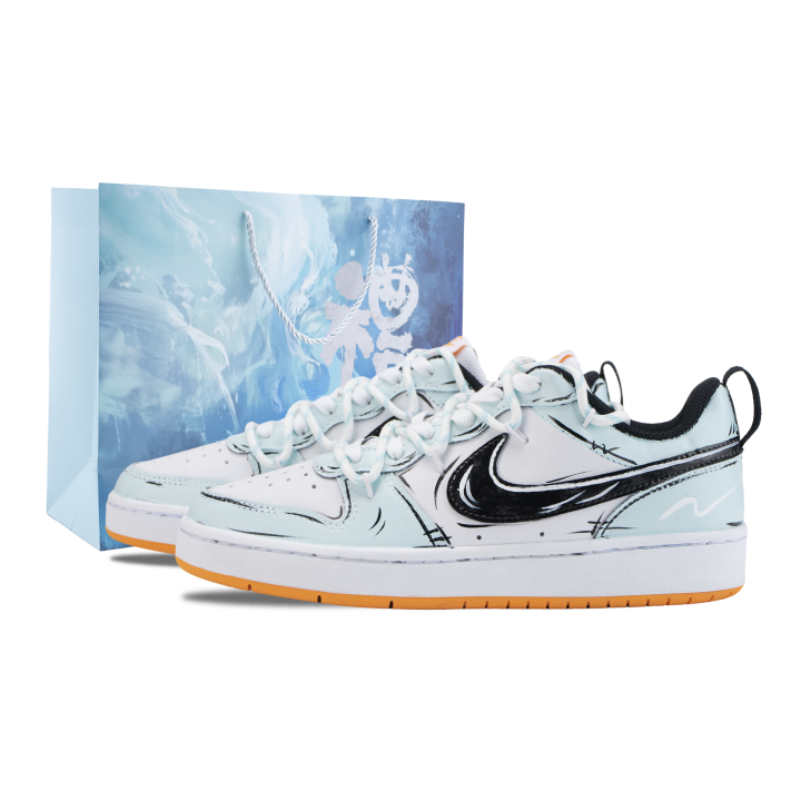 Nike Nike Court Borough Skateboard Shoes Unisex Low Top Black/Blue