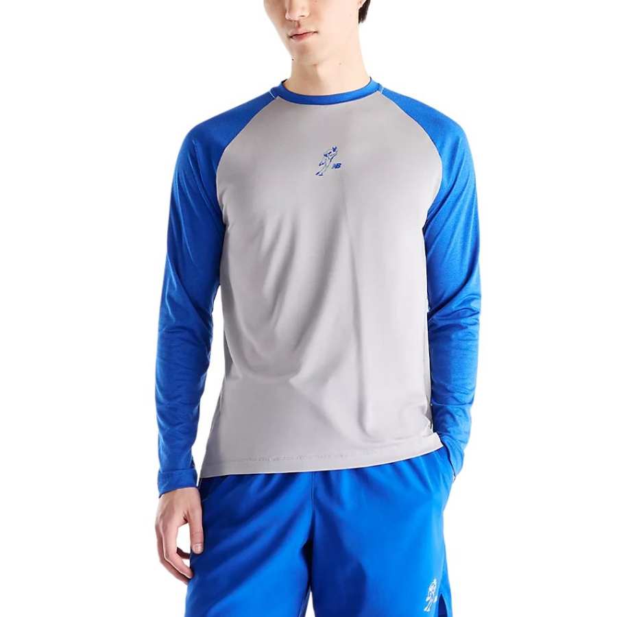 New Balance New Balance Quick Dry T Shirts Men's Slate Gray Crew Neck