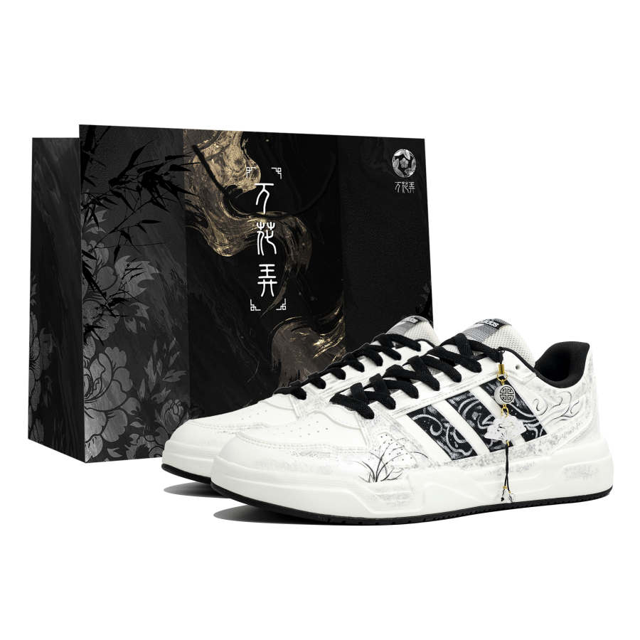Adidas Adidas LITE BALLER Myriad Flowers, Ink Dyed Clouds, Shopping Bag Balance Breathable Low top Skateboard Shoes Unisex