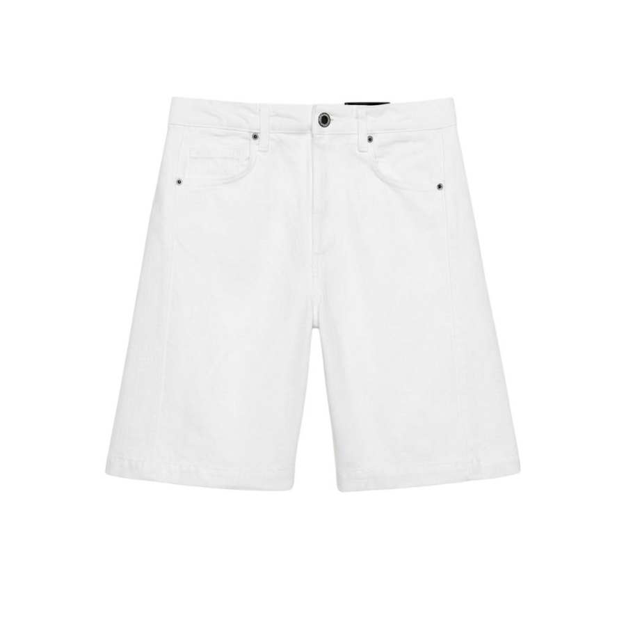 ZARA ZW Denim Shorts Women's White Moderate