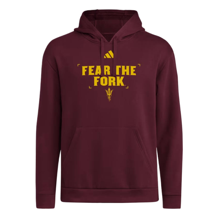 Adidas Adidas Sportswear Sweatshirts Men's Chestnut/Ncaa Asu 7zn Hooded Non Detachable Moderate