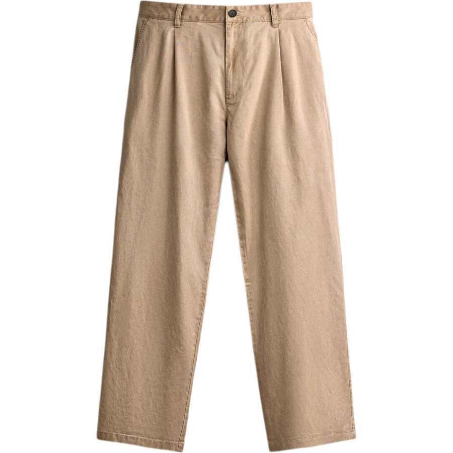 ZARA Casual Pants Men's Beige Moderate Straight Fit Pants