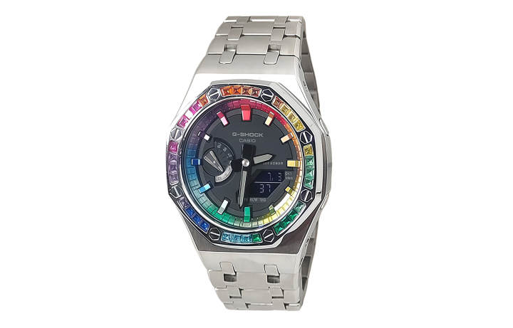 CASIO CASIO Unisex Liquid Crystal/Analog Dual Display Series 44mm Black Watch