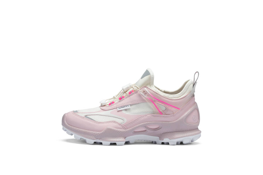 Ecco Biom C Trail Outdoor Shoes Women's Low Top Pink White Multicolor