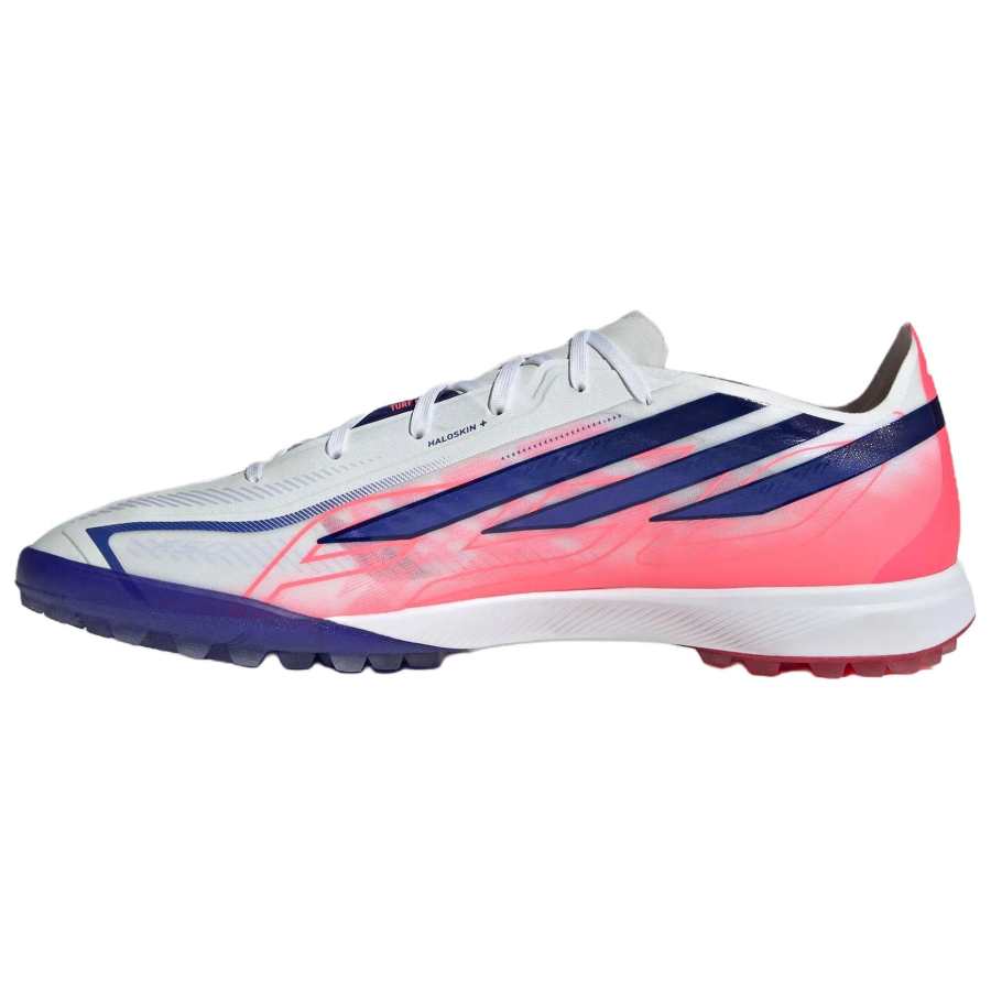 Adidas Adidas F50 Soccer Shoes Unisex Low Top White/Solar Purple/Swirl Neon Red