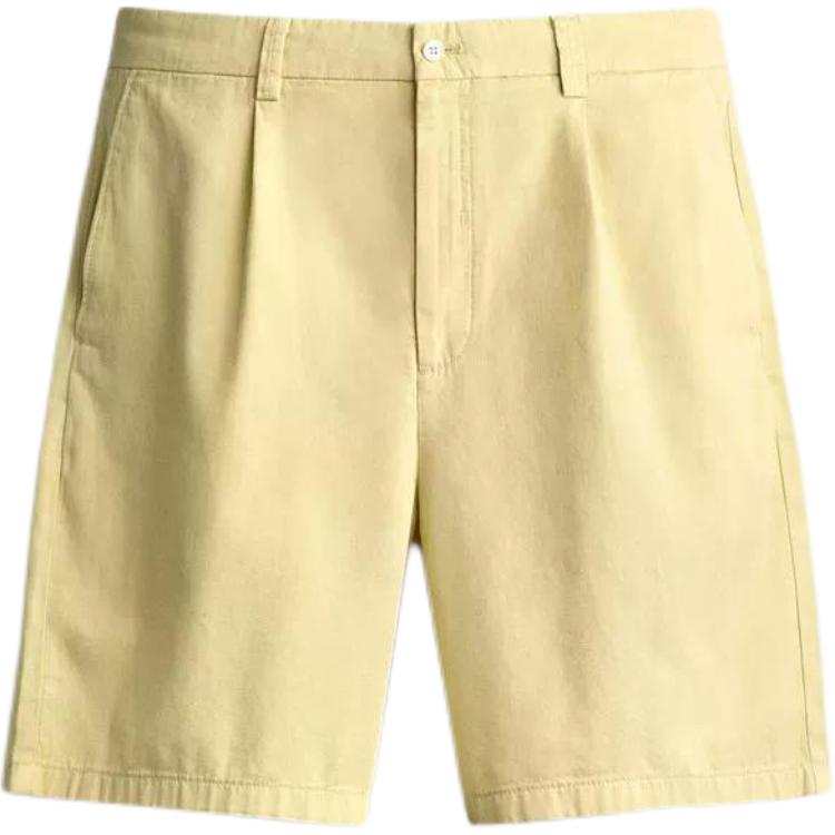 ZARA Casual Shorts Men's Light Yellow Moderate