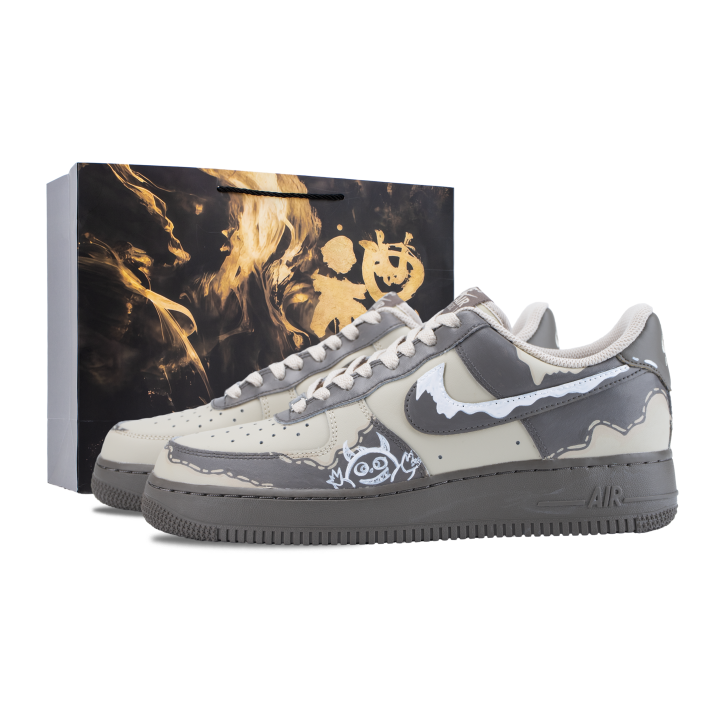 Nike Nike Air Force 1 Skateboard Shoes Men's Low Top White/Brown