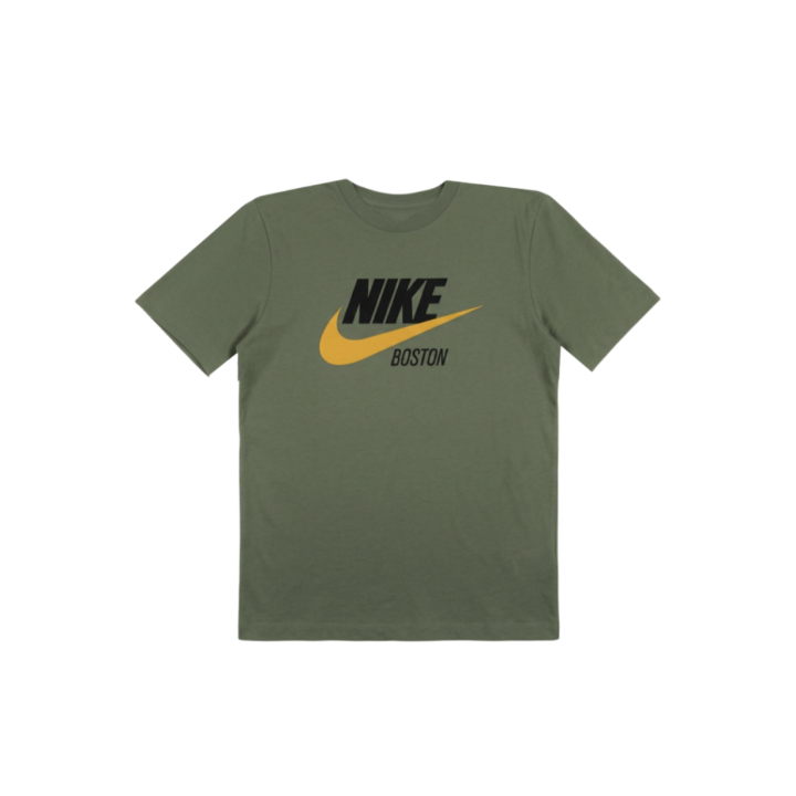 Nike Nike T Shirts Men's Olive Green Crew Neck Moderate