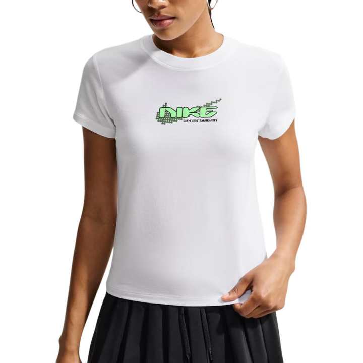 Nike Nike Sportswear T Shirts Women's White Crew Neck Moderate