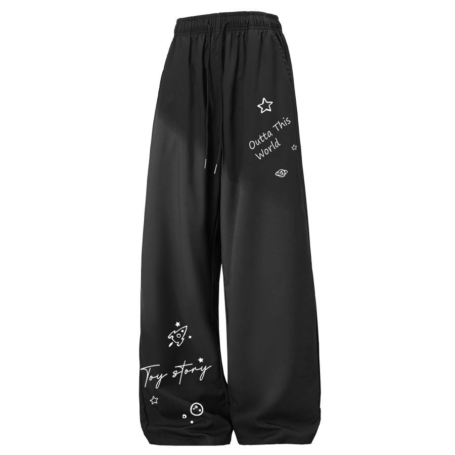 Disney Casual Pants Unisex Thin Straight Fit Pants