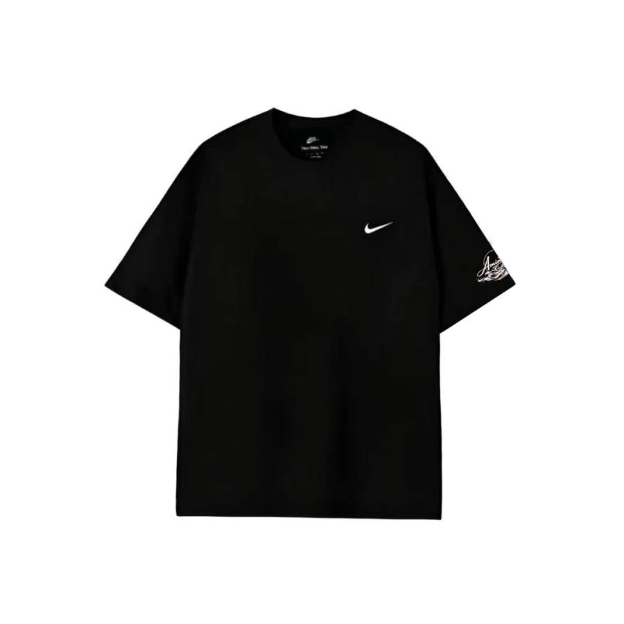 Nike Nike Sportswear T Shirts Unisex Black Crew Neck Thin Straight Fit