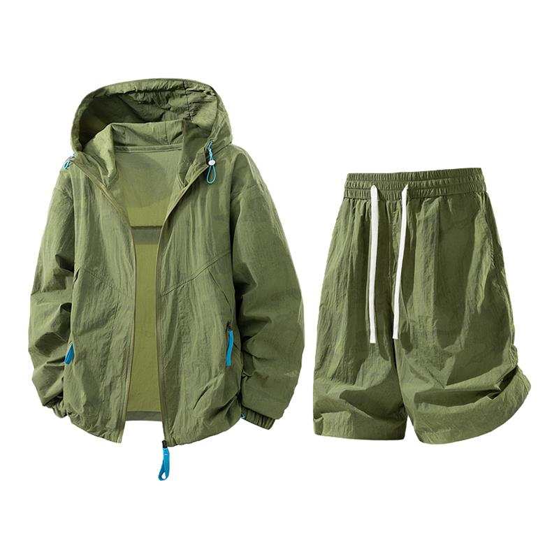 Sugarfunk Casual Sportswear Unisex Hooded Non Detachable Thin