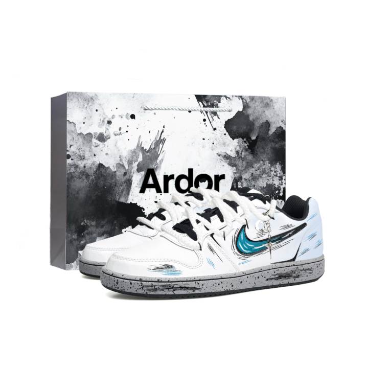 Nike Nike EBERNON Skateboard Shoes Men's Low Top White