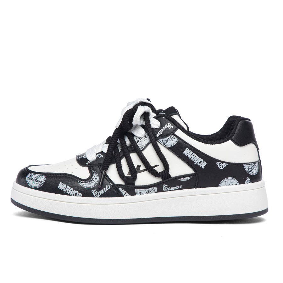 WARRIOR WARRIOR Skateboard Shoes Men's Low Top White Black