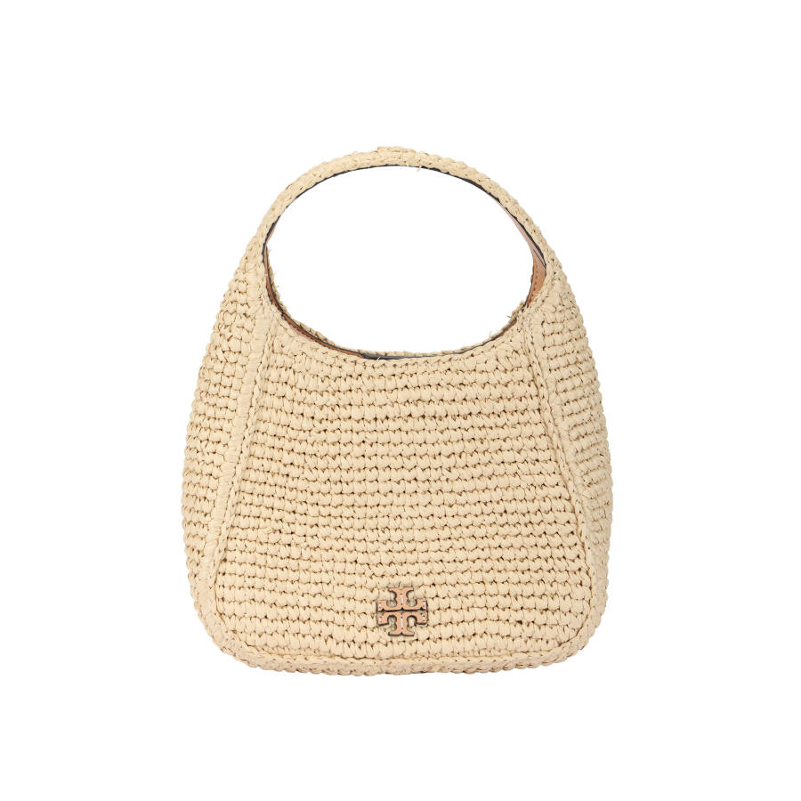 TORY BURCH Straw Woven Handbag Small Women's Khaki