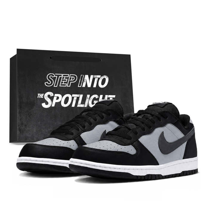 Nike Nike Big Skateboard Shoes Men's Low Top Gray/Black