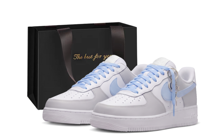 Nike Nike Air Force 1 Skateboard Shoes Unisex Low Top White Gray
