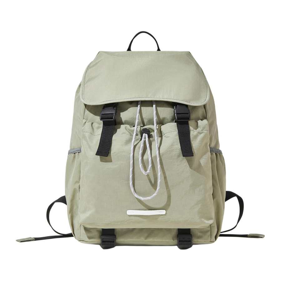 BOSTANTEN Fabric Backpack Unisex Black/Green