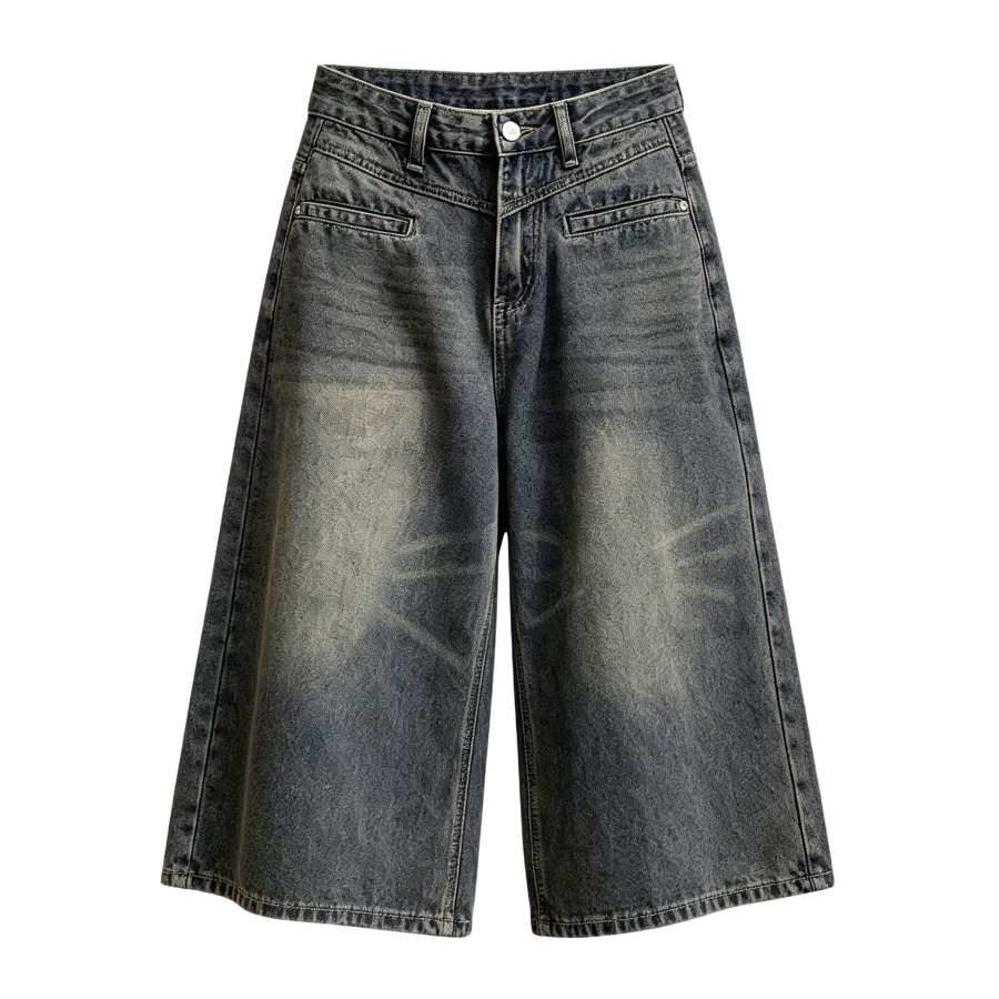 Sugarfunk Jeans Women's Vintage Blue Gray Moderate Wide Leg Pants