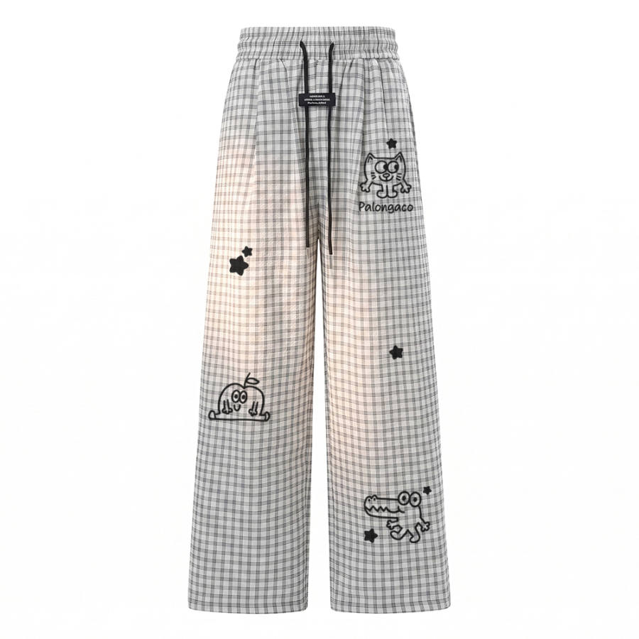 PAL ONGACO Casual Pants Unisex Moderate Straight Fit Pants