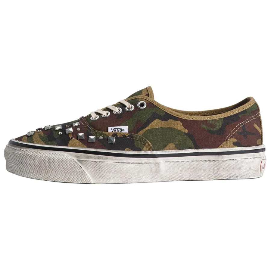 Vans Authentic 44 Skateboard Shoes Men's Camouflage Brown Green
