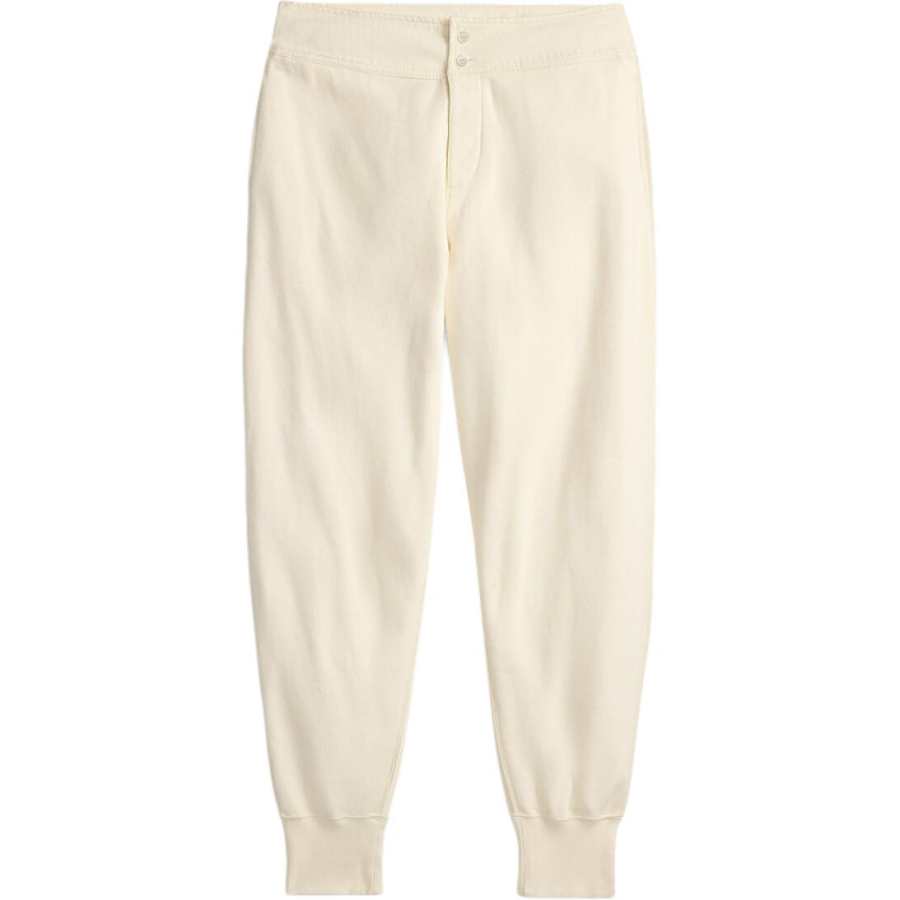 Polo Ralph Lauren Knitted Sweatpants Women's Cream Moderate Tapered Pants