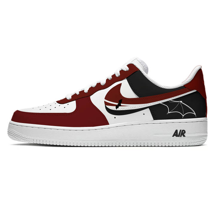 Nike Nike Air Force 1 Skateboard Shoes Unisex Low Top Red