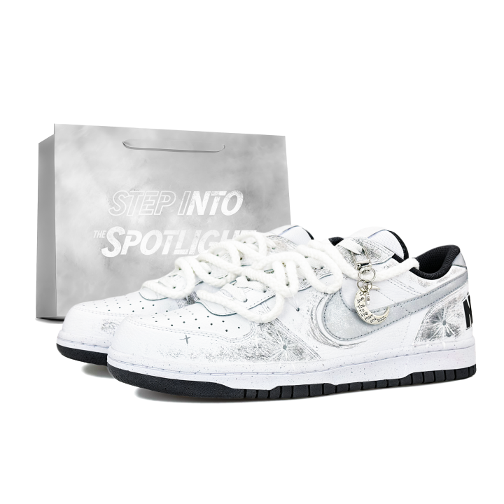 Nike Nike Big Skateboard Shoes Unisex Low Top Black White