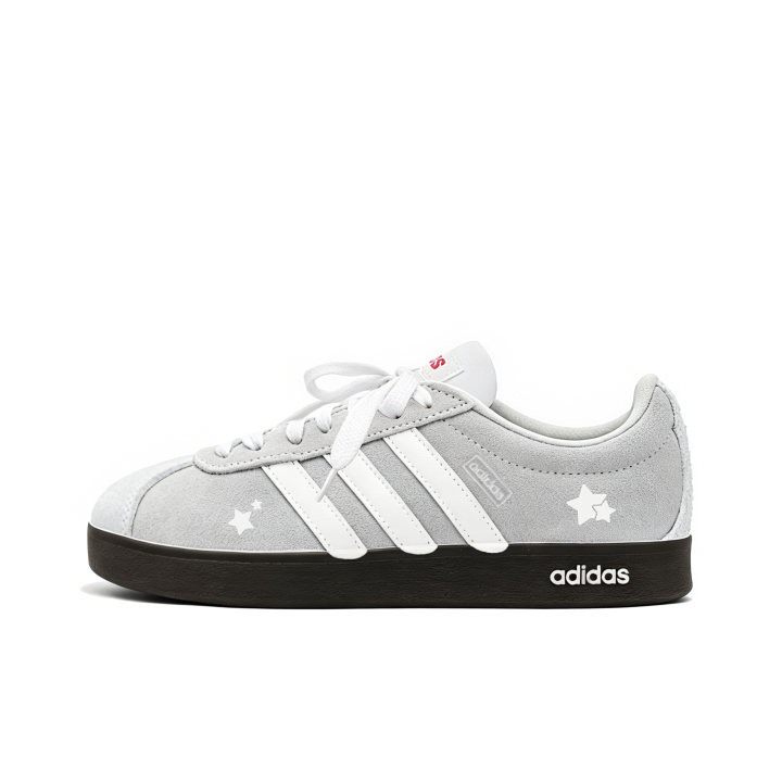 Adidas Adidas Vl Court Classic German Army Trainers Unisex Low Top Gray White
