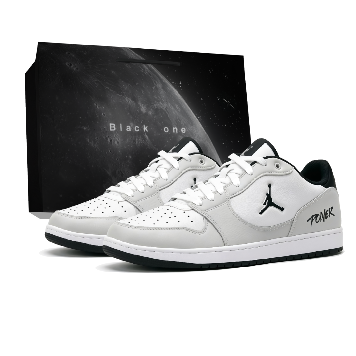 Jordan Jordan COURT CONNECT Skateboard Shoes Men's Low Top White/Black/Gray