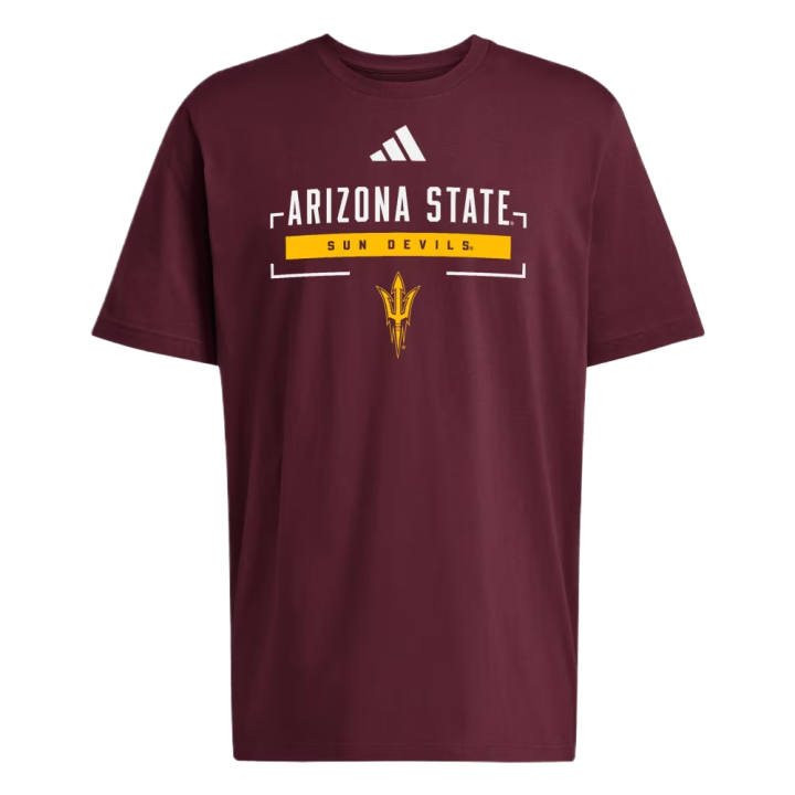 Adidas Adidas Sportswear T Shirts Men's Chestnut Team/Ncaa ASU 7zn Crew Neck