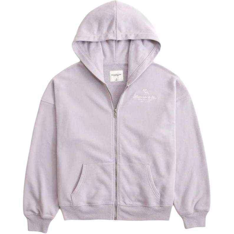 Abercrombie&Fitch Sweatshirts Women's Purple Hooded Non Detachable Moderate