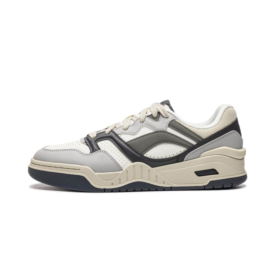 Li-Ning Li Ning Moon White 2 V2 Skateboard Shoes Men's Low Top Mist White/Ebony Black/Brick Gray