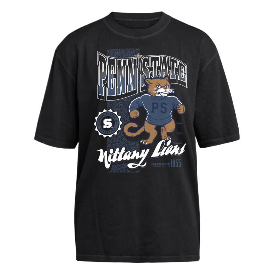 Adidas Adidas Sportswear T Shirts Women's Black/Ncaa Psu 705 Crew Neck
