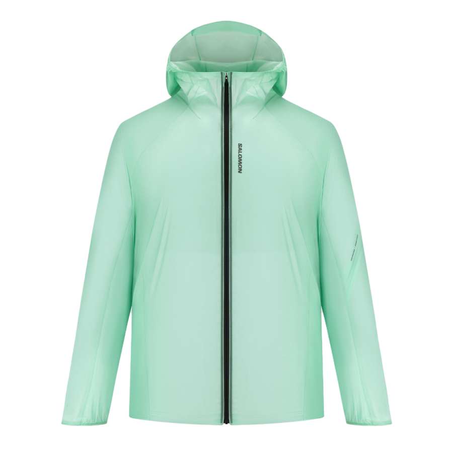 SALOMON Jackets Unisex Dreamy Green Hooded Non Detachable Moderate
