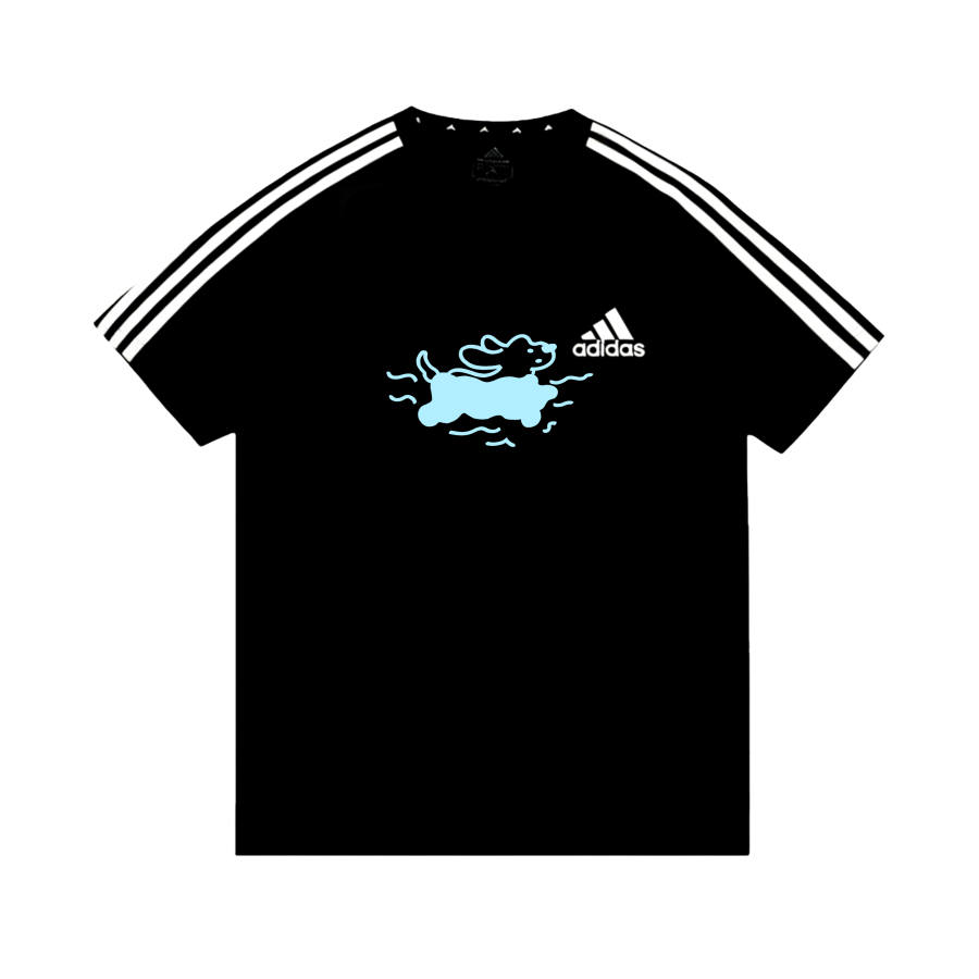 Adidas Adidas Football T Shirts Unisex Black Crew Neck Moderate