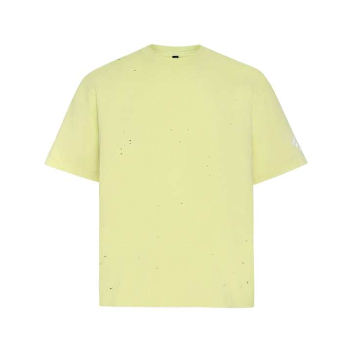 Adidas Adidas T Shirts Men's Light Yellow Crew Neck Moderate
