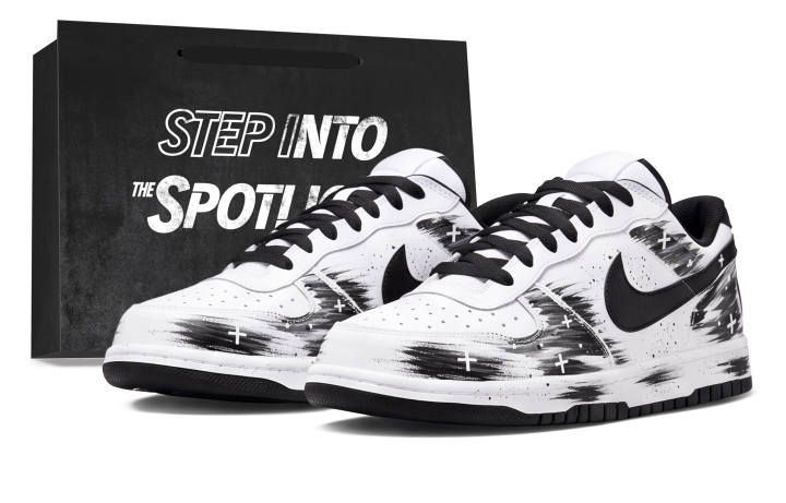 Nike Nike Big Skateboard Shoes Unisex Low Top Black/White/Gray