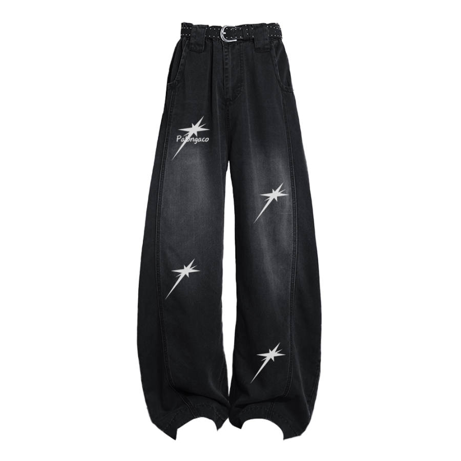 PAL ONGACO Jeans Unisex Thin Wide Leg Pants