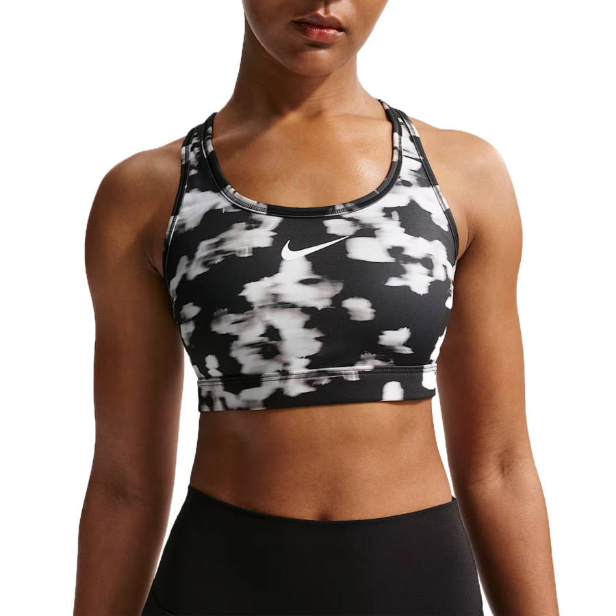 Nike Nike Swoosh Sports Underwear Women's Black/White Crew Neck Moderate