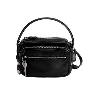 Acne Studios Cow Leather Crossbody Handbag Women's Black