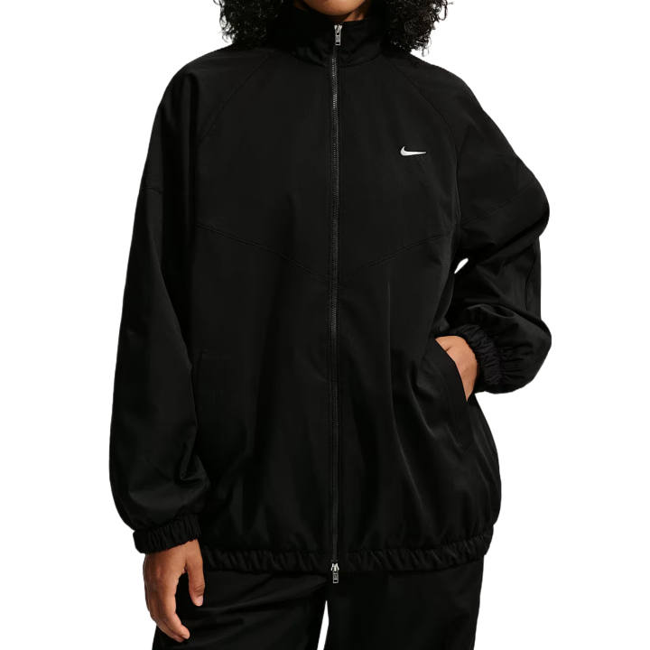 Nike Nike Jackets Women's Black/Black/White Lapel Moderate
